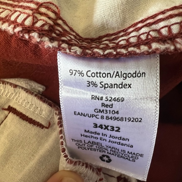 George Brand Men’s Casual Pants Size 34x32 Color Rust - Picture 4 of 7